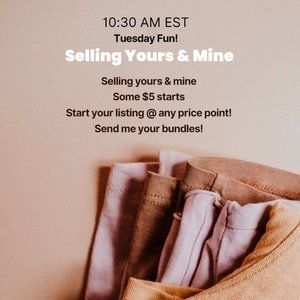 Tuesday - Allez- Lets Go! Selling Yours & Mine!